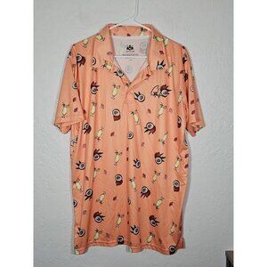 Gashouse Golf Men's Large Polo Coco Loco Classic Fit Performance Stretch